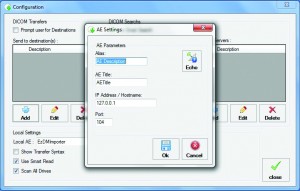 Ultima Media Importer: Import PACS - External DICOM - Configuration