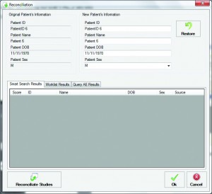 Ultima Media Importer: Import PACS - External DICOM - Reconciliation