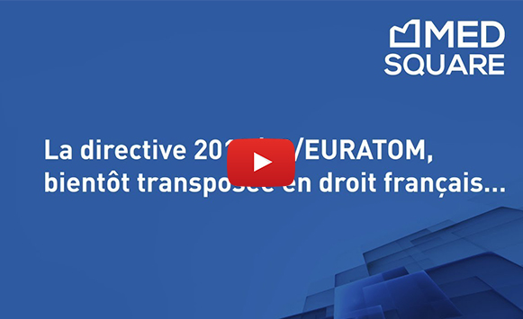 RDM et la directive Euratom 2013/59